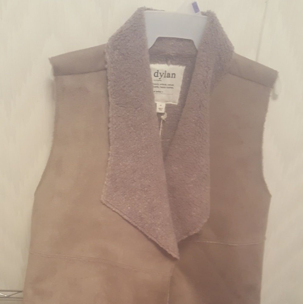 Suede vest - cocoa